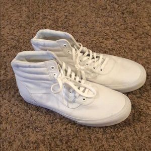 White hightop vans